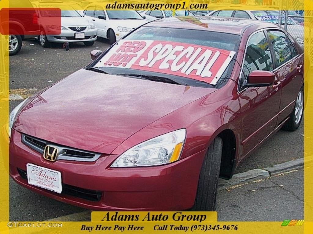 2005 Accord EX Sedan - Redondo Red Pearl / Gray photo #1