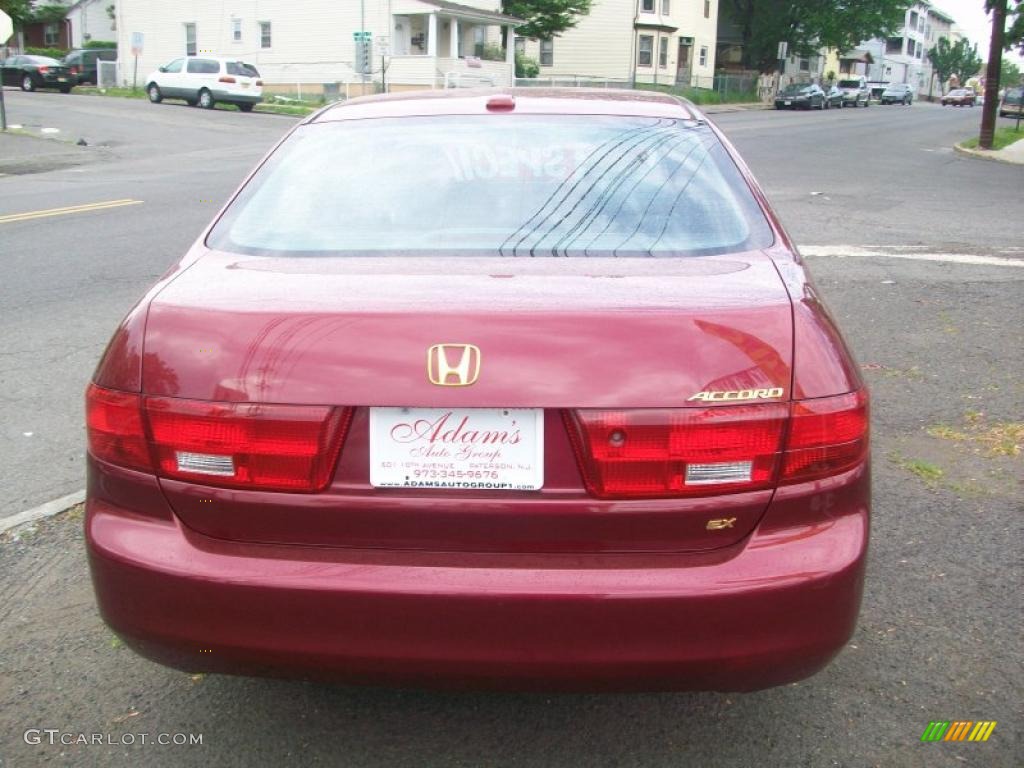 2005 Accord EX Sedan - Redondo Red Pearl / Gray photo #4