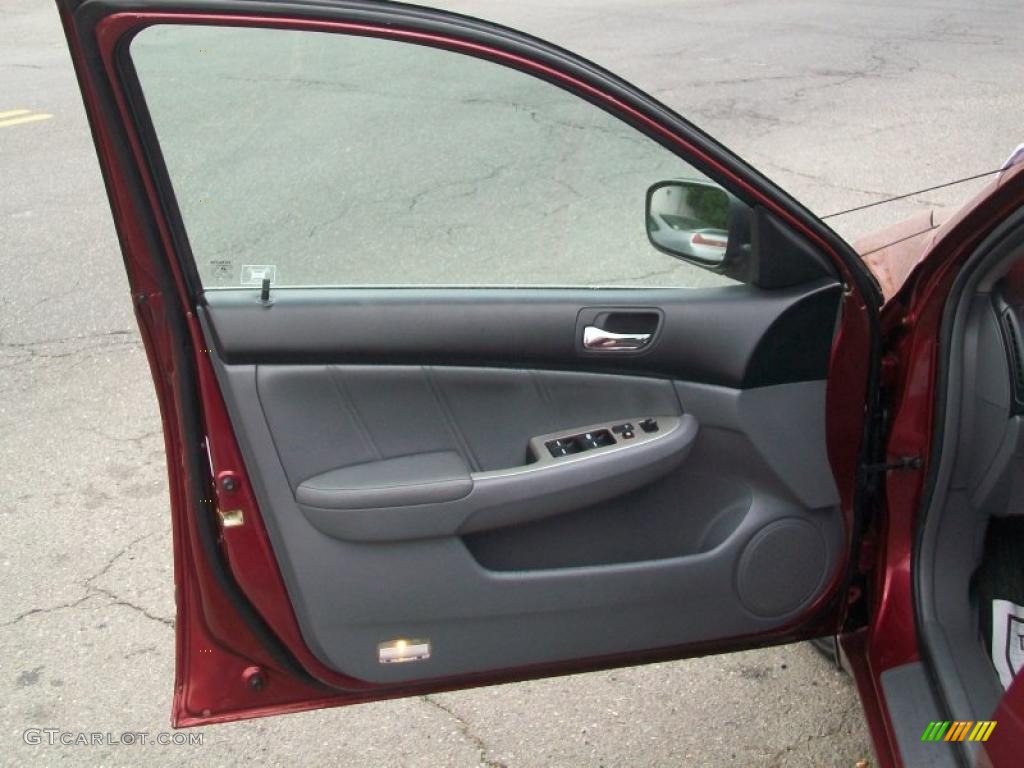 2005 Accord EX Sedan - Redondo Red Pearl / Gray photo #8