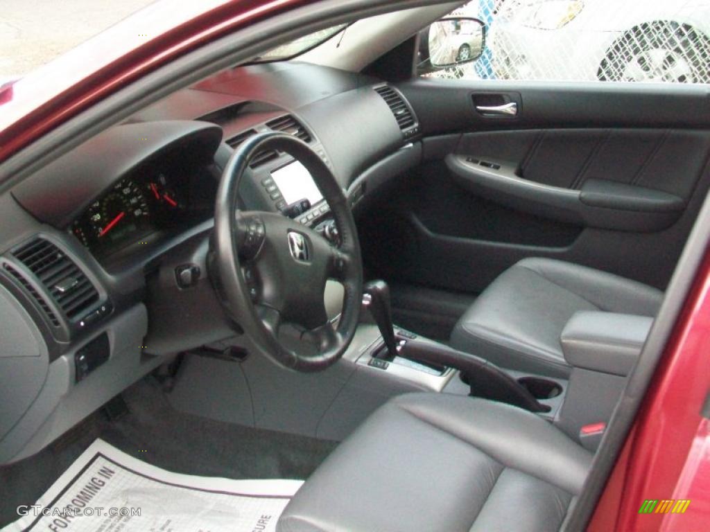 2005 Accord EX Sedan - Redondo Red Pearl / Gray photo #12