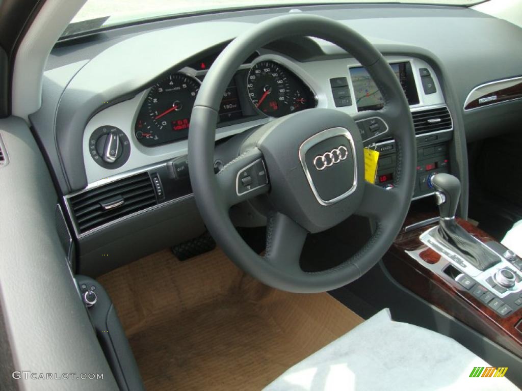 2010 A6 3.0 TFSI quattro Sedan - Quartz Gray Metallic / Black photo #12