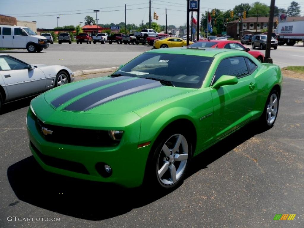 2010 Camaro LT Coupe Synergy Special Edition - Synergy Green Metallic / Black/Green photo #1