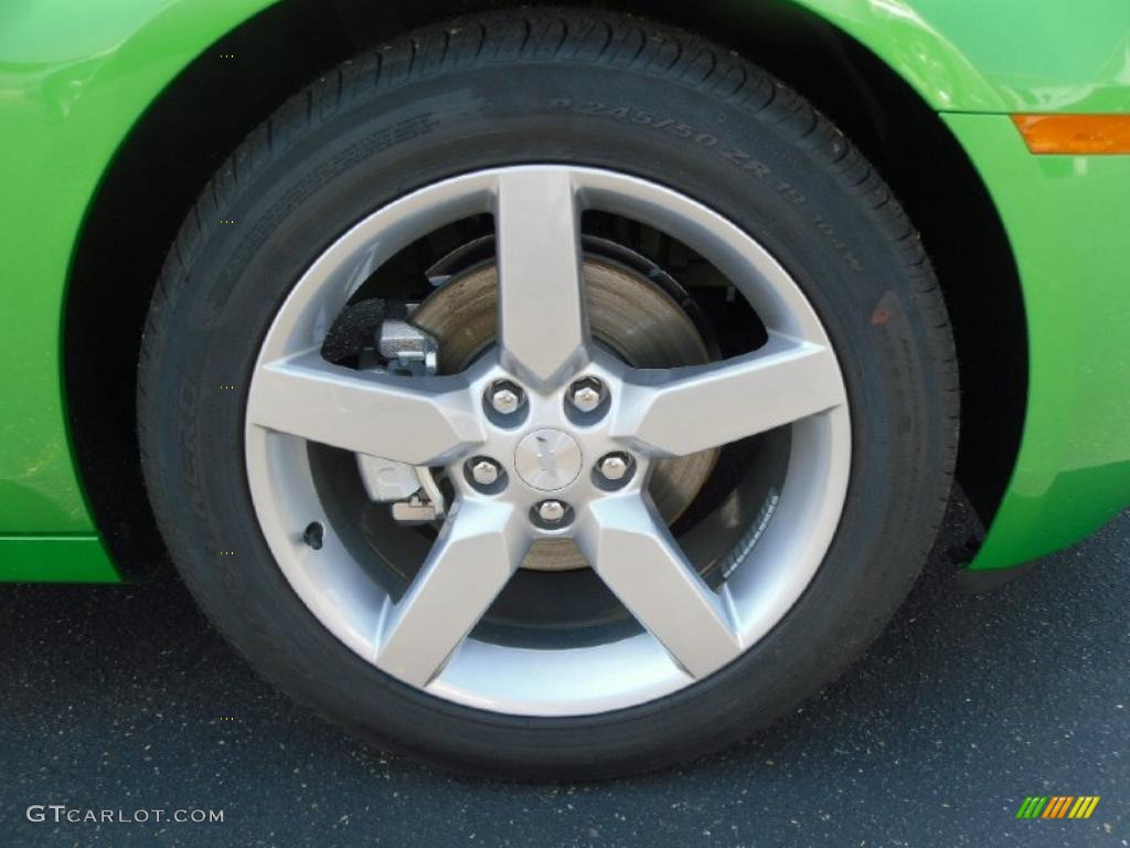 2010 Camaro LT Coupe Synergy Special Edition - Synergy Green Metallic / Black/Green photo #21