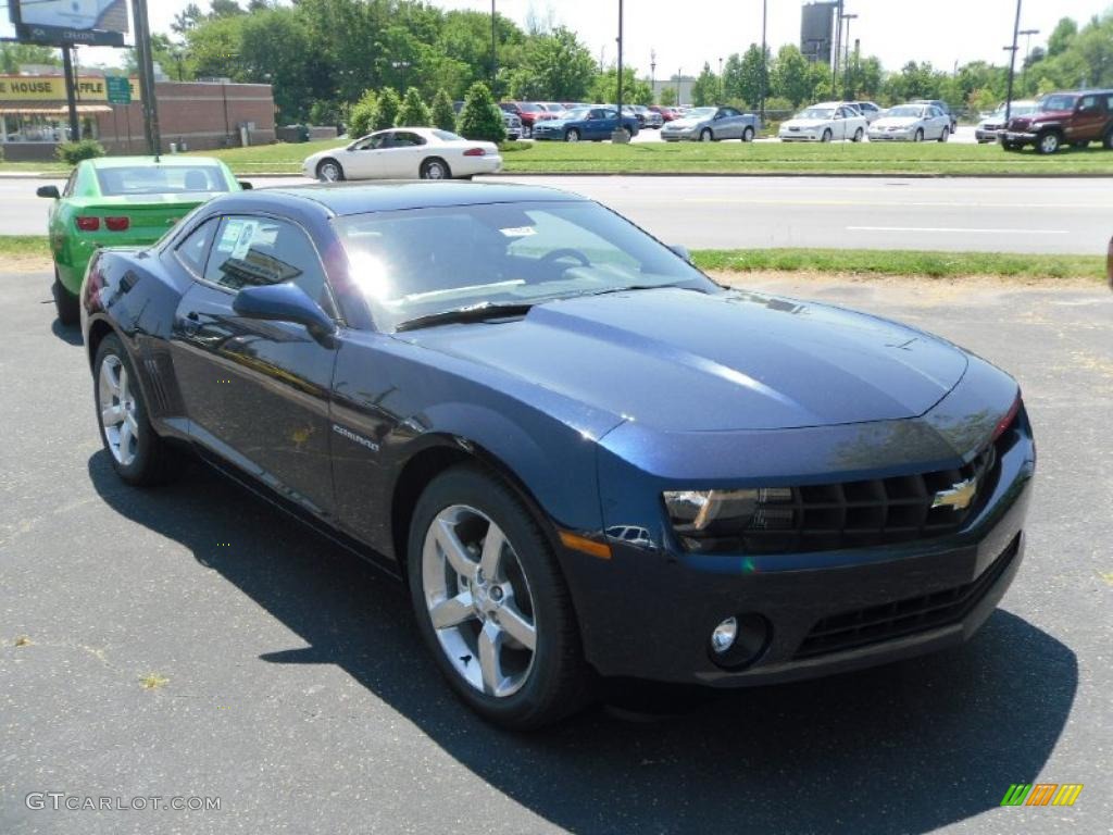 2010 Camaro LT Coupe - Imperial Blue Metallic / Gray photo #5