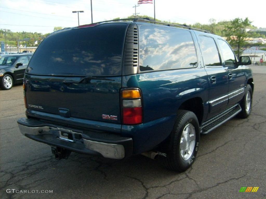 2005 Yukon XL SLT 4x4 - Blue Green Crystal / Neutral/Shale photo #4