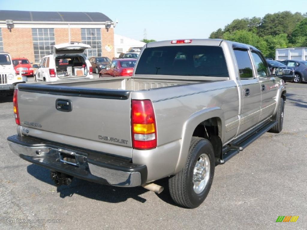 2002 Silverado 1500 HD LS Crew Cab - Light Pewter Metallic / Graphite Gray photo #5