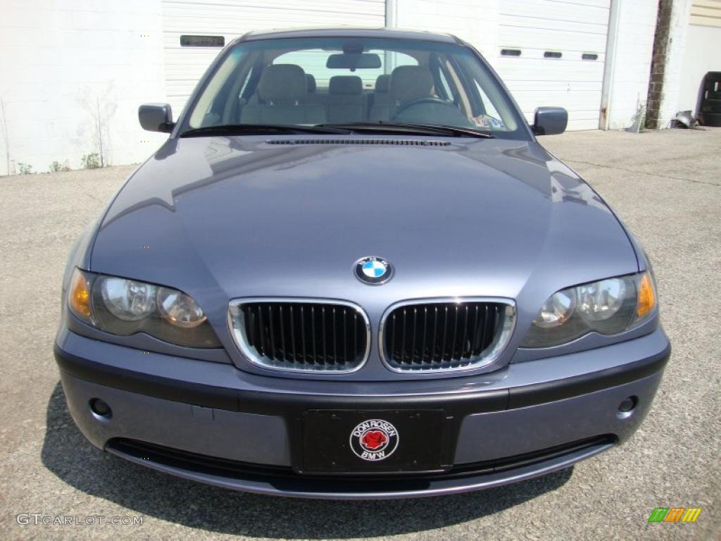 2003 3 Series 325xi Sedan - Steel Blue Metallic / Beige photo #3