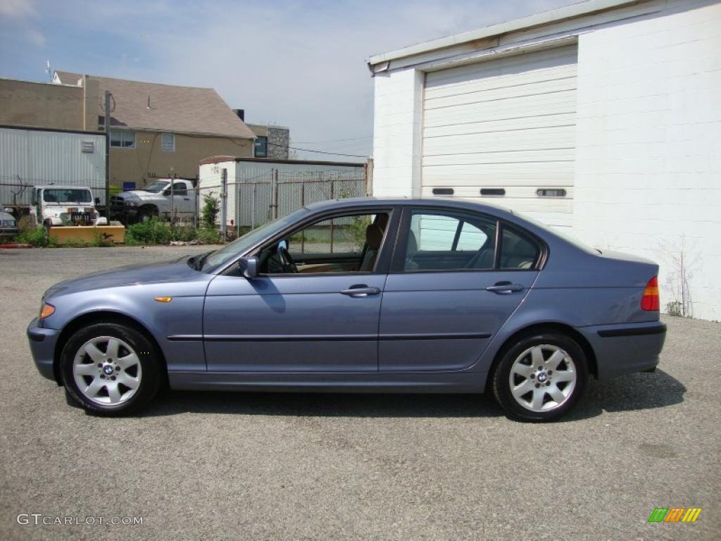 2003 3 Series 325xi Sedan - Steel Blue Metallic / Beige photo #11