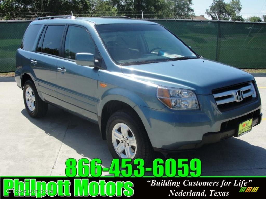 2008 Pilot Value Package - Steel Blue Metallic / Gray photo #1