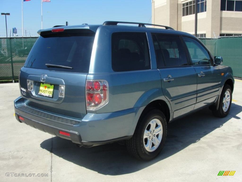2008 Pilot Value Package - Steel Blue Metallic / Gray photo #3