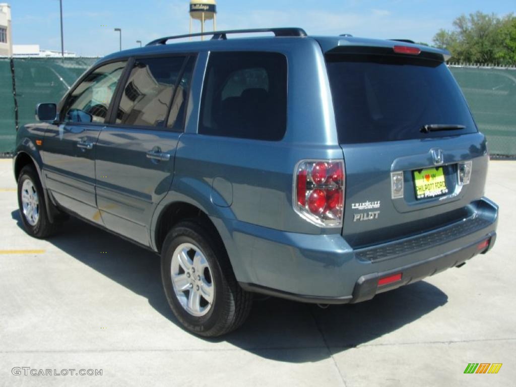 2008 Pilot Value Package - Steel Blue Metallic / Gray photo #5