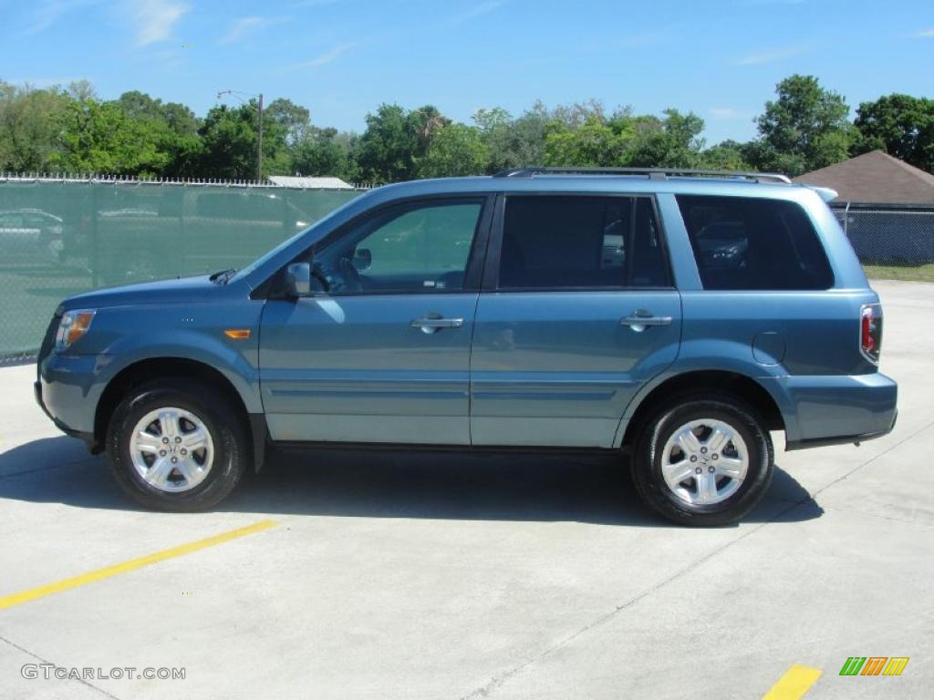 2008 Pilot Value Package - Steel Blue Metallic / Gray photo #6