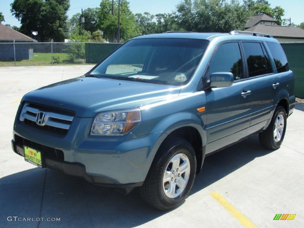 2008 Pilot Value Package - Steel Blue Metallic / Gray photo #7