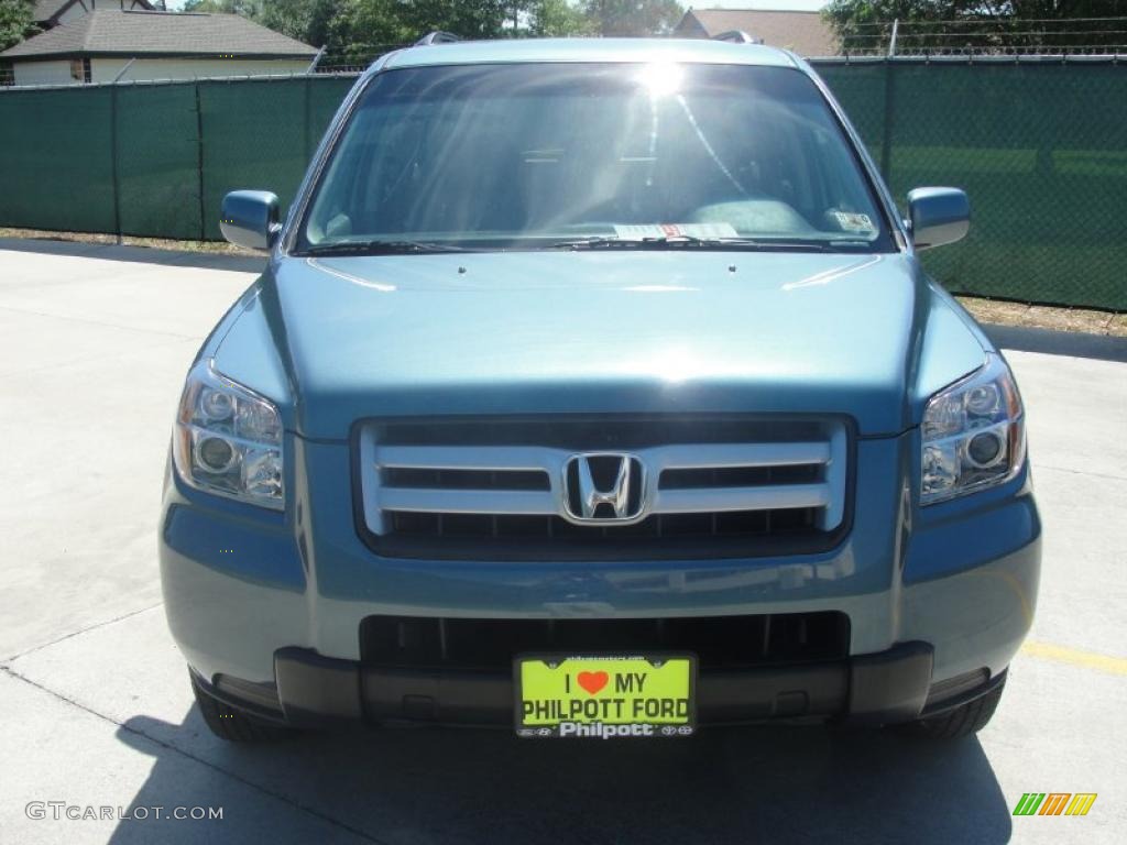 2008 Pilot Value Package - Steel Blue Metallic / Gray photo #8