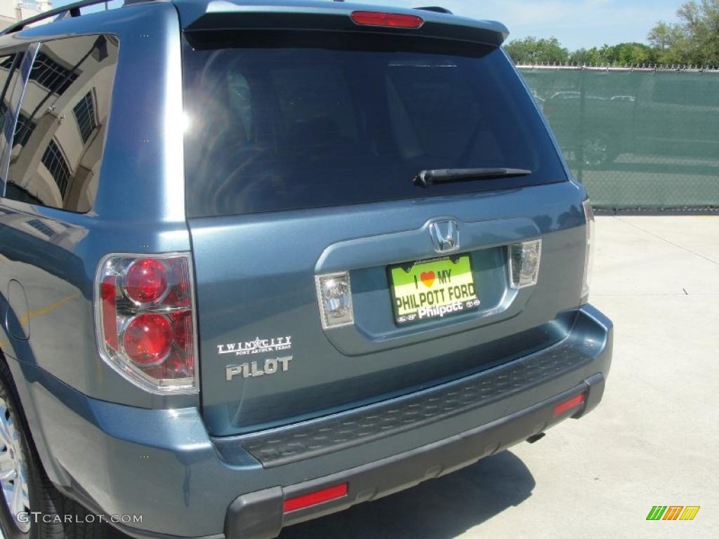 2008 Pilot Value Package - Steel Blue Metallic / Gray photo #19
