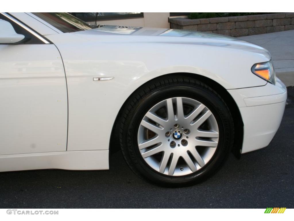 2003 7 Series 745i Sedan - Alpine White / Dark Beige/Beige III photo #14