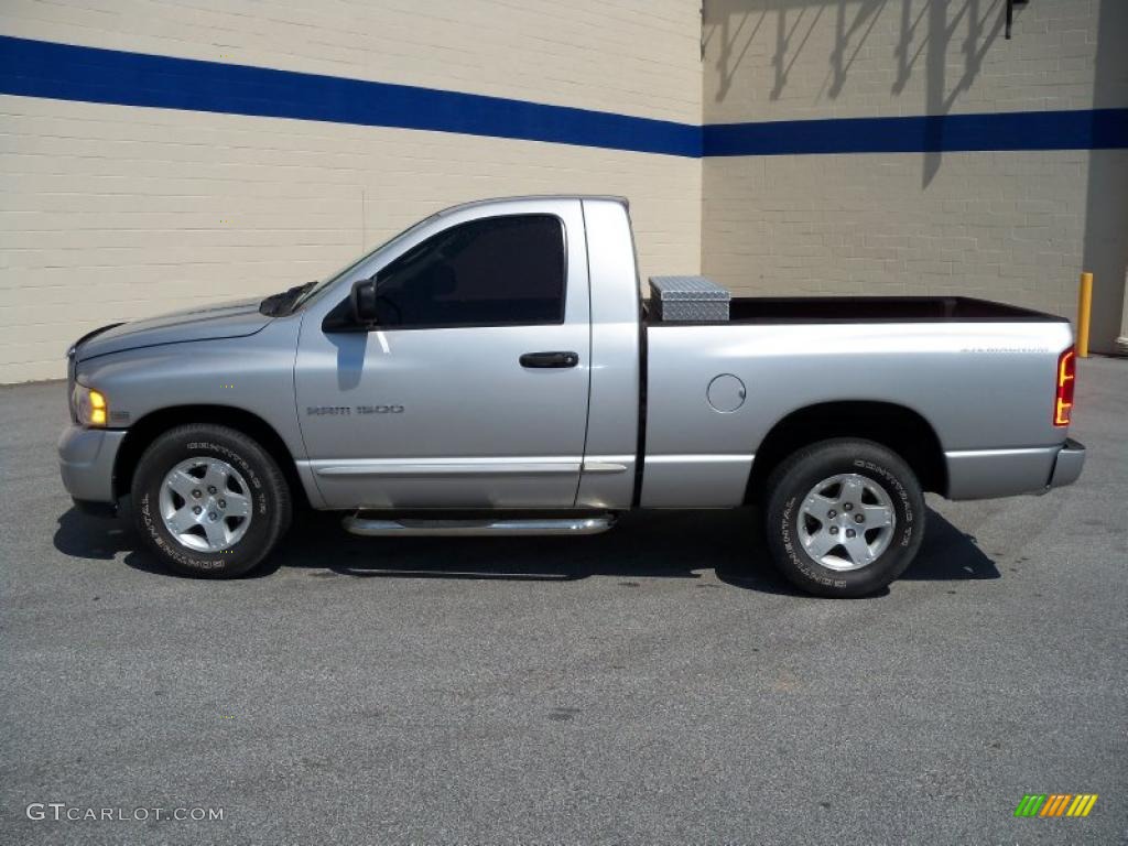 2004 Ram 1500 SLT Regular Cab - Bright Silver Metallic / Dark Slate Gray photo #4