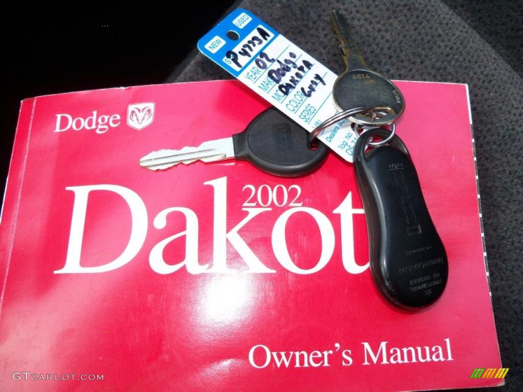 2002 Dakota Sport Club Cab - Graphite Metallic / Dark Slate Gray photo #30