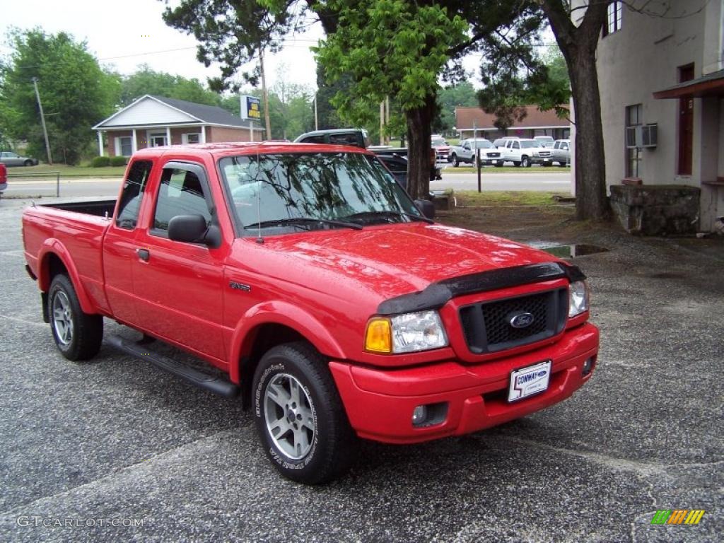 2004 Ranger Tremor SuperCab - Bright Red / Medium Dark Flint photo #3