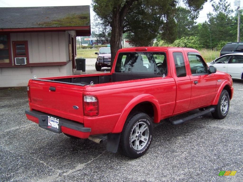 2004 Ranger Tremor SuperCab - Bright Red / Medium Dark Flint photo #5
