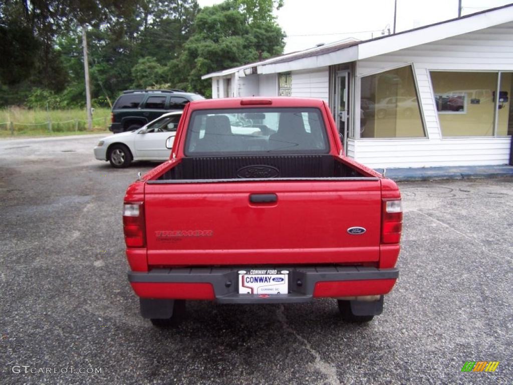 2004 Ranger Tremor SuperCab - Bright Red / Medium Dark Flint photo #6