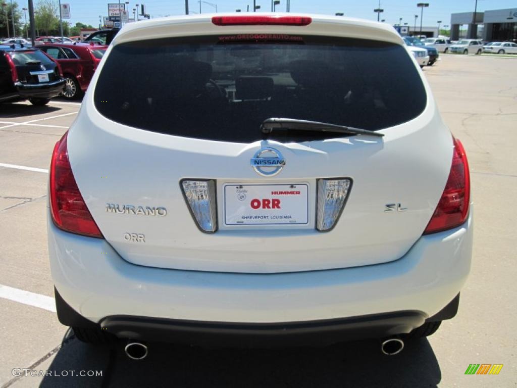 2005 Murano SL - Glacier Pearl White / Cafe Latte photo #6