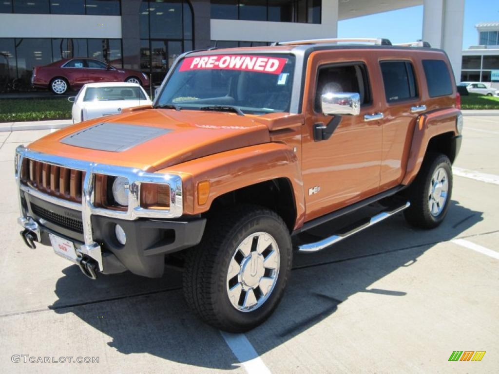 2007 H3  - Desert Orange Metallic / Ebony Black photo #1