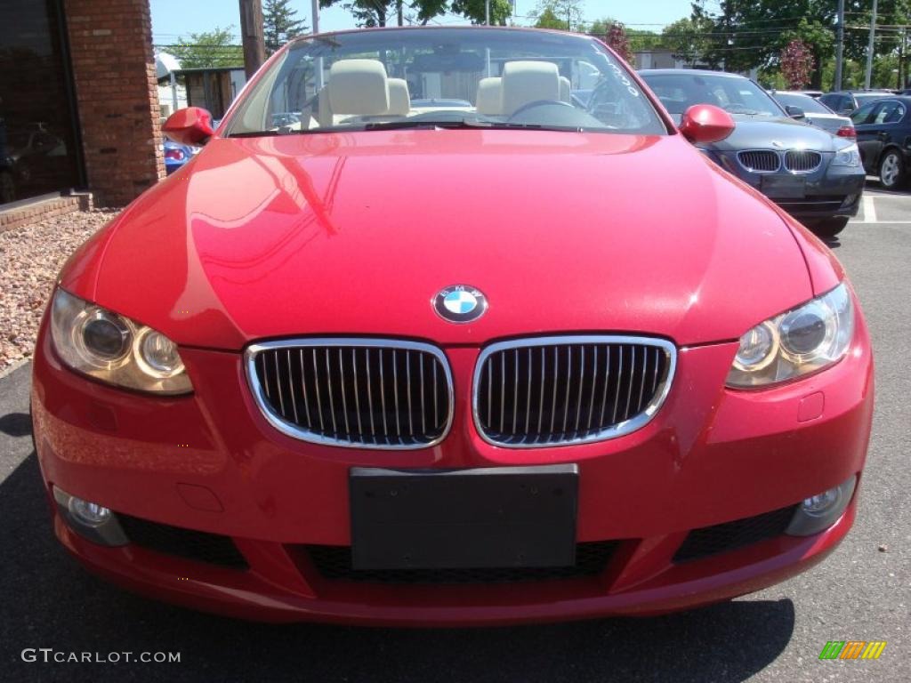 2008 3 Series 328i Convertible - Crimson Red / Cream Beige photo #2