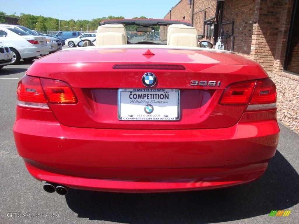 2008 3 Series 328i Convertible - Crimson Red / Cream Beige photo #5