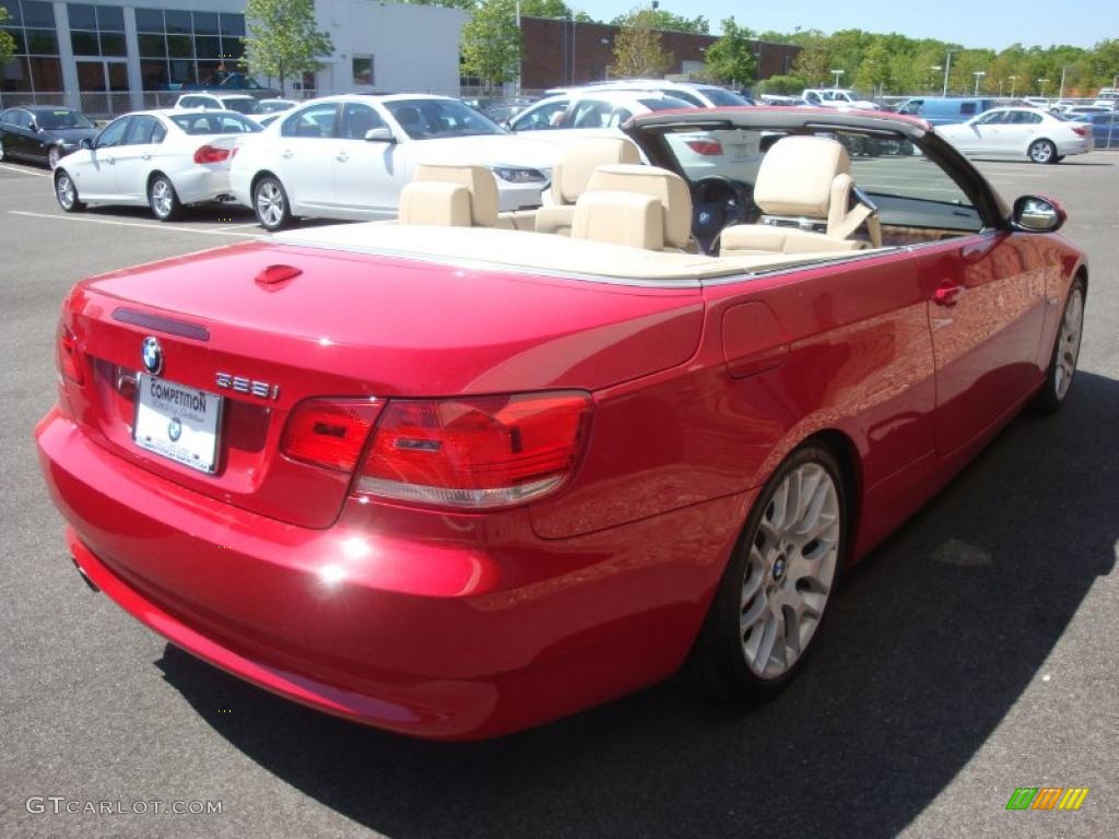 2008 3 Series 328i Convertible - Crimson Red / Cream Beige photo #6