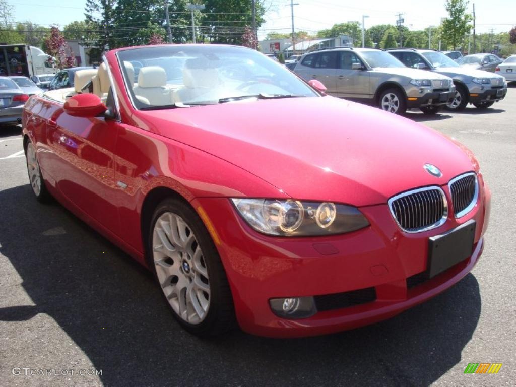 2008 3 Series 328i Convertible - Crimson Red / Cream Beige photo #7