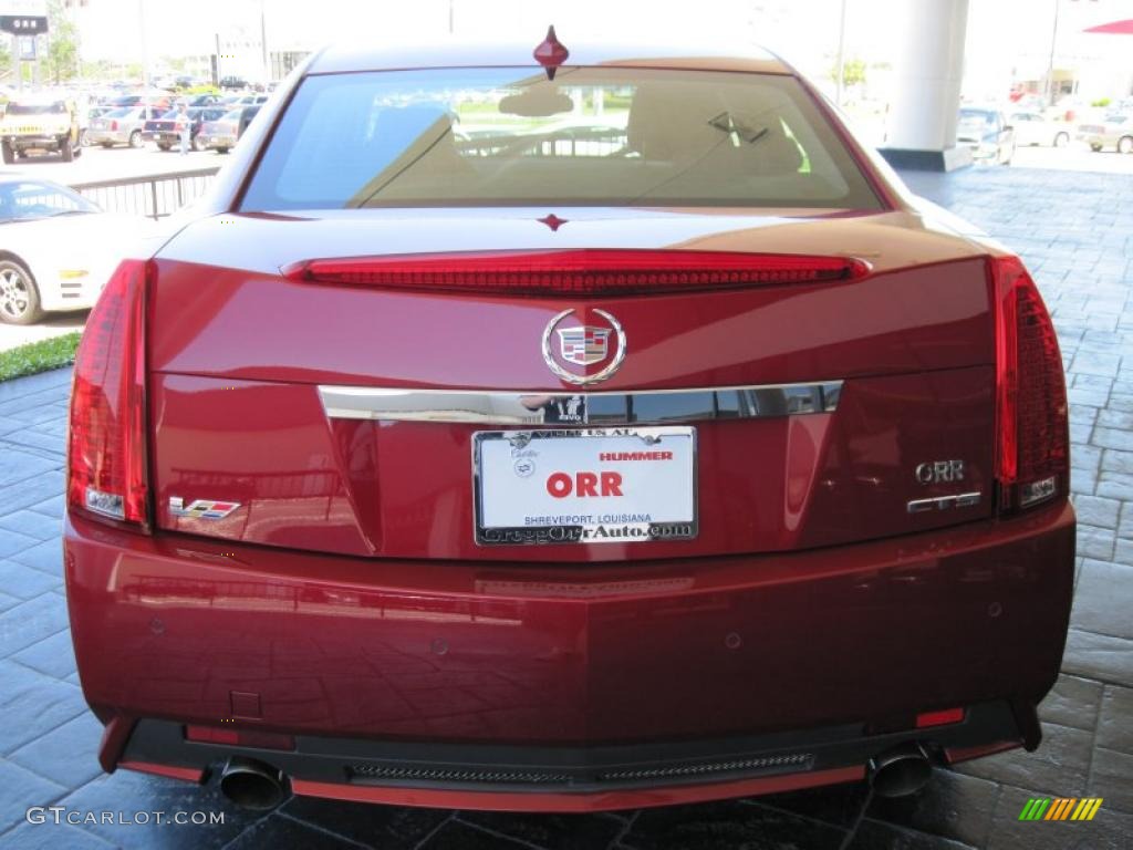 2009 CTS -V Sedan - Crystal Red / Ebony photo #6