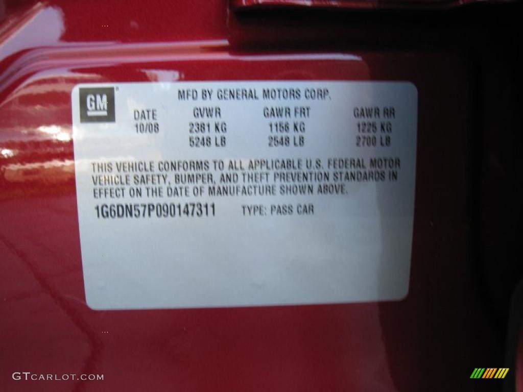 2009 CTS -V Sedan - Crystal Red / Ebony photo #13