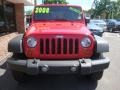 2008 Flame Red Jeep Wrangler Unlimited X 4x4  photo #2