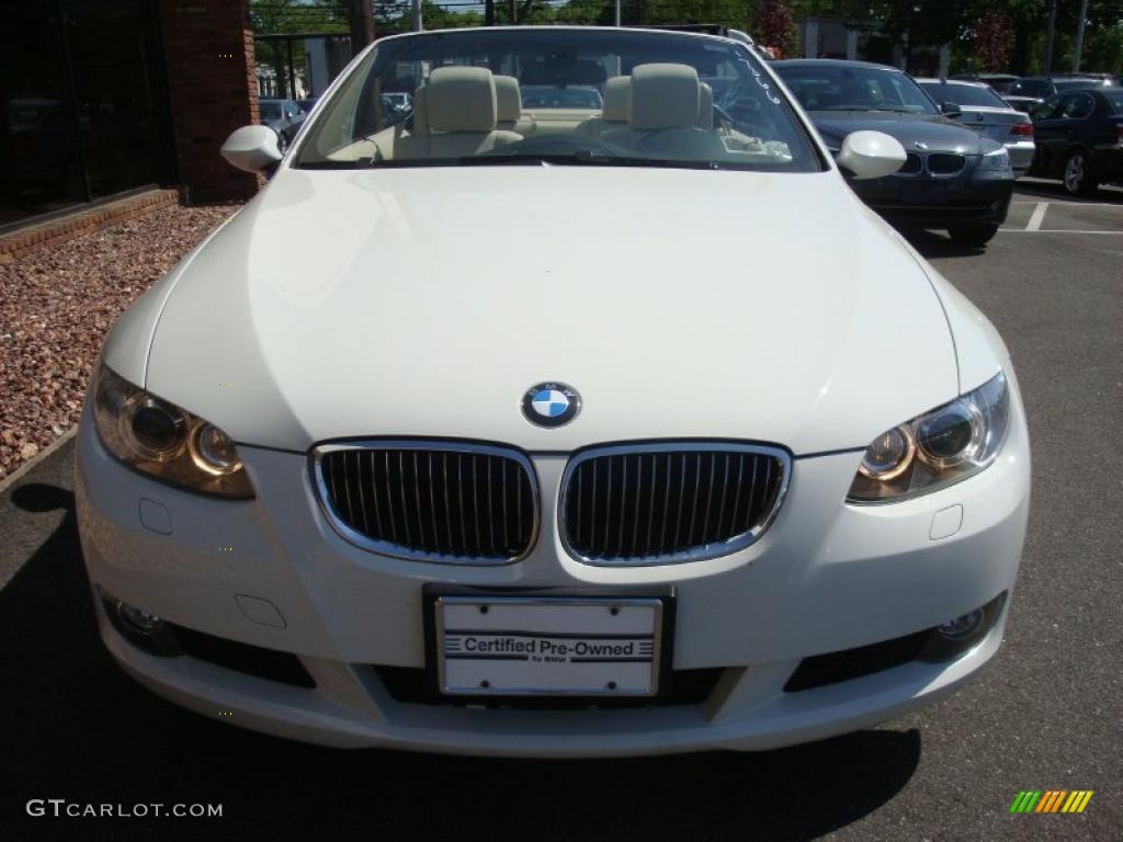 2007 3 Series 328i Convertible - Alpine White / Cream Beige photo #2