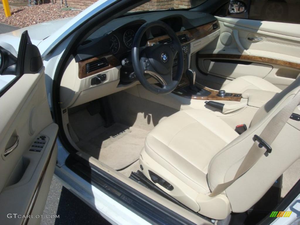 2007 3 Series 328i Convertible - Alpine White / Cream Beige photo #11