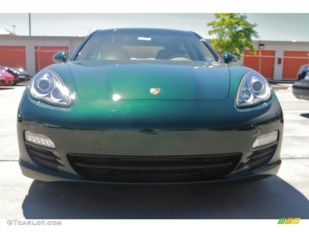 2010 Panamera S - Jet Green Metallic / Luxor Beige photo #2