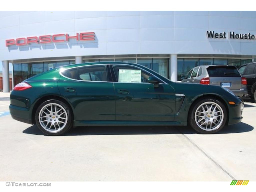 2010 Panamera S - Jet Green Metallic / Luxor Beige photo #3