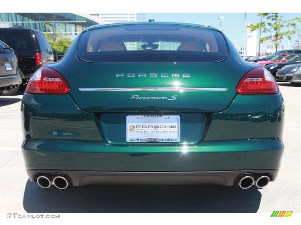 2010 Panamera S - Jet Green Metallic / Luxor Beige photo #7