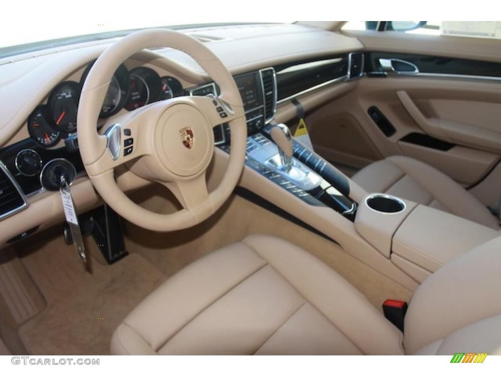 2010 Panamera S - Jet Green Metallic / Luxor Beige photo #9