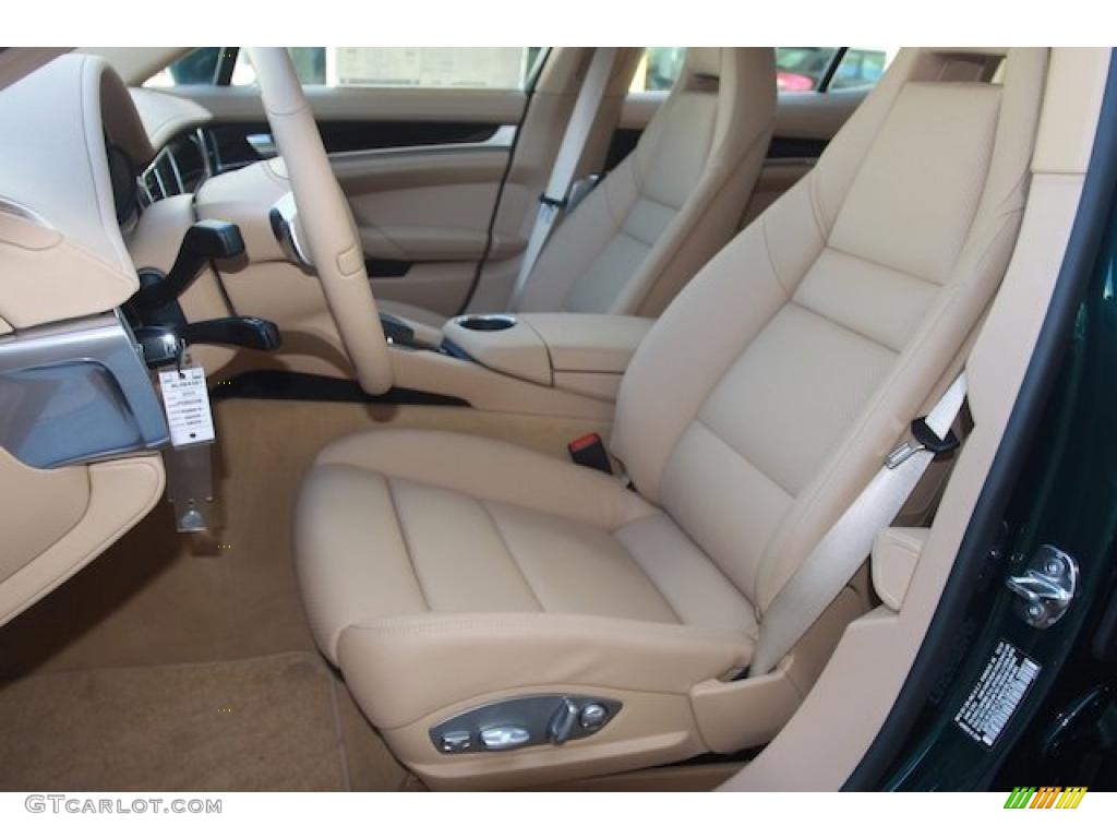 2010 Panamera S - Jet Green Metallic / Luxor Beige photo #11