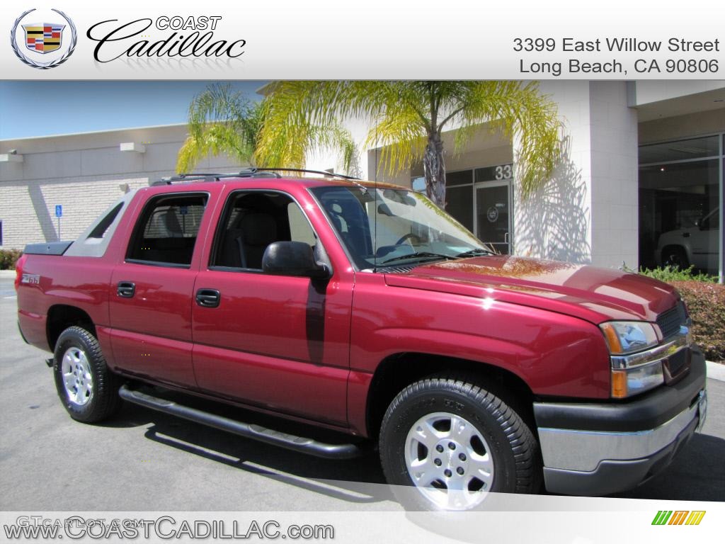 2004 Avalanche 1500 Z66 - Sport Red Metallic / Dark Charcoal photo #1