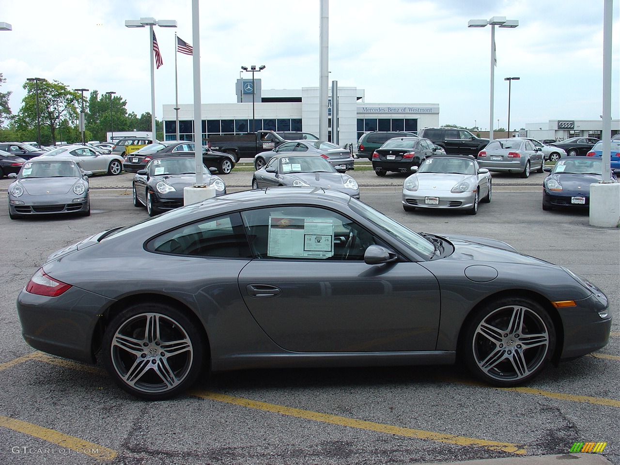 2007 911 Carrera Coupe - Meteor Grey Metallic / Black photo #2