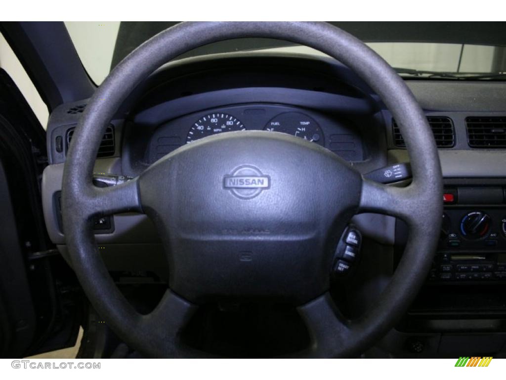 1997 Sentra GXE - Super Black / Light Gray photo #33