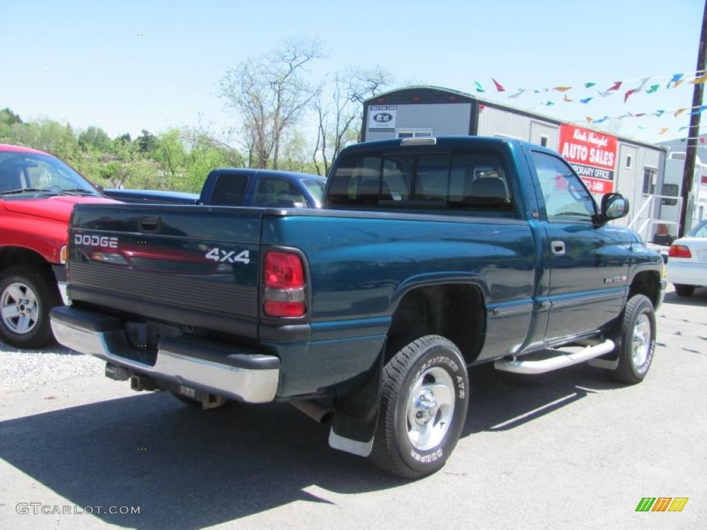 1999 Ram 1500 SLT Regular Cab 4x4 - Emerald Green Pearl / Mist Gray photo #11