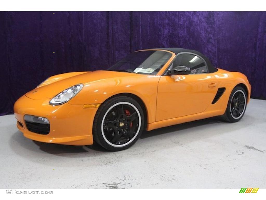 2008 Boxster S Limited Edition - Orange / Black w/ Alcantara Seat Inlay photo #11