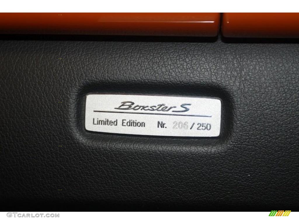 2008 Boxster S Limited Edition - Orange / Black w/ Alcantara Seat Inlay photo #33