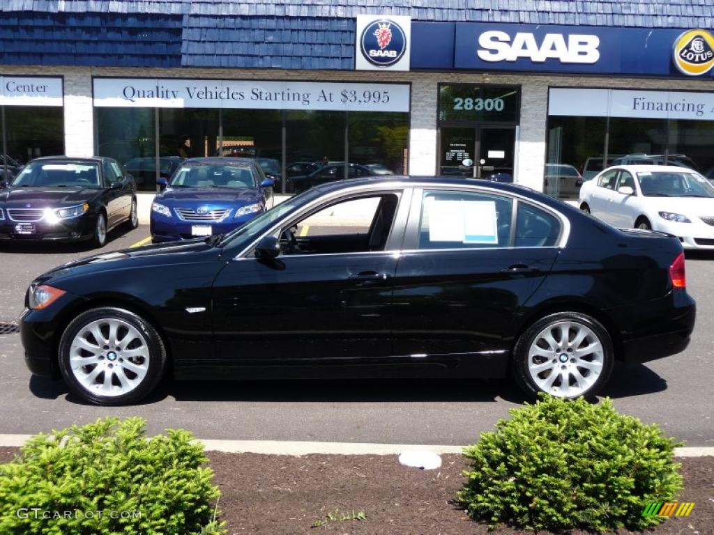 2008 3 Series 335xi Sedan - Black Sapphire Metallic / Black photo #1