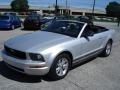 2008 Brilliant Silver Metallic Ford Mustang V6 Deluxe Convertible  photo #1