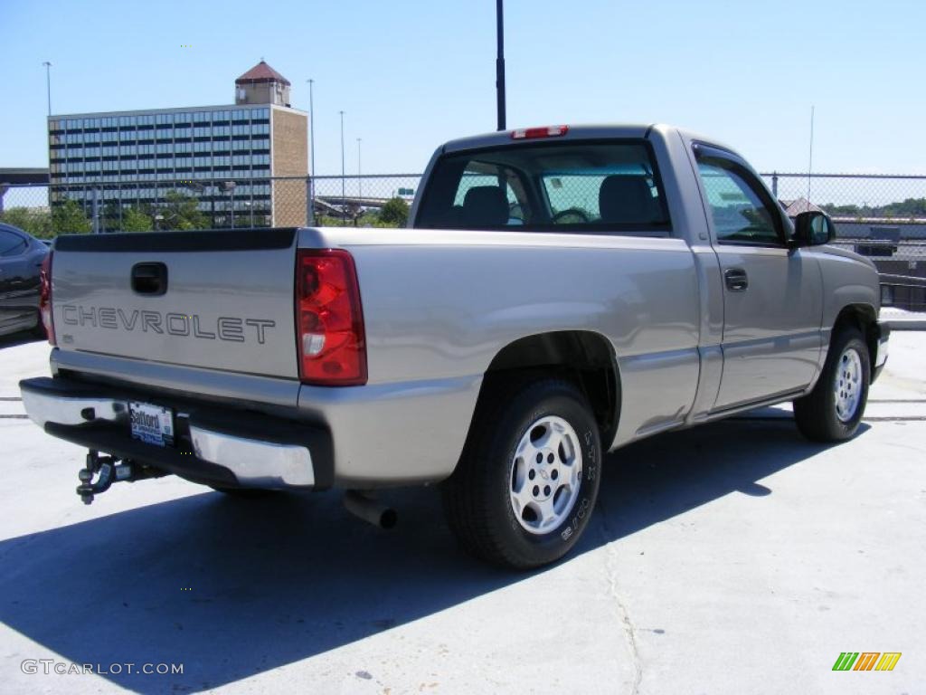 2003 Silverado 1500 Regular Cab - Light Pewter Metallic / Dark Charcoal photo #5